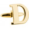 Bubibubi Manžetový gombík zlaté písmeno D Bubibubi Manžetový gombík zlaté písmeno D