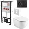 Alcadrain Set modulu do sádrokartonu, WC Urban City, sedátka a tlačítka černá mat M1978 1 set Alcadrain Set modulu do sádrokartonu, WC Urban City, sedátka a tlačítka černá mat M1978 1 set