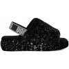UGG W fluff yeah metallic sparkle čierna