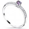 Luxusní zásnubní prsten s ametystem Lisabon Luxusní zásnubní prsten s ametystem Lisabon