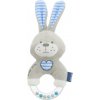 Detské plyšové hrkálka Baby Mix králik modrý Detské plyšové hrkálka Baby Mix králik modrý