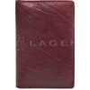 Lagen Kožená dokladovka V-60/T tmavo červená