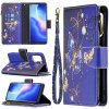 Peňaženkové kožené puzdro DRAWING na Oppo Reno 5 5G - Purple Butterfly Peňaženkové kožené puzdro DRAWING na Oppo Reno 5 5G - Purple Butterfly
