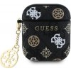 Guess PU 4G Peony Charm Pouzdro pro AirPods 1/2 Black Guess PU 4G Peony Charm Pouzdro pro AirPods 1/2 Black