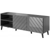 CMM RTV skriňa ABETO 150x42x52 grafit/lesklý grafit CMM RTV skriňa ABETO 150x42x52 grafit/lesklý grafit