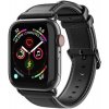 DUX DUCIS kožený remienok pre Apple Watch Ultra 49mm / 46mm / 45mm / 44mm / 42mm - čierny - možnosť vrátiť tovar ZADARMO do 30tich dní DUX DUCIS kožený remienok pre Apple Watch Ultra 49mm / 46mm / 45mm / 44mm / 42mm - čierny - možnosť vrátiť tovar ZADARMO do 30tich dní