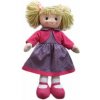 Bábika handrová 50 cm - fialové šaty Bábika handrová 50 cm - fialové šaty