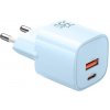 Sieťová nabíjačka GaN 33W Mcdodo CH-0154 USB-C, USB-A (modrá) Sieťová nabíjačka GaN 33W Mcdodo CH-0154 USB-C, USB-A (modrá)