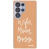 Picasee silikonový průhledný obal pro Samsung Galaxy S25 Ultra 5G - Boss Mama Picasee silikonový průhledný obal pro Samsung Galaxy S25 Ultra 5G - Boss Mama