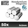 Green Stuff World Neodymium Magnets 5x2mm - 50 units (N35) / Neodymové magnety 5x2mm 50ks Green Stuff World Neodymium Magnets 5x2mm - 50 units (N35) / Neodymové magnety 5x2mm 50ks