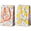 Taška darčeková 100x150 mm plody citrusu mix, mix farieb Taška darčeková 100x150 mm plody citrusu mix, mix farieb