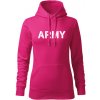 Dragowa dámska mikina s kapucňou army ružová