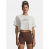 Under Armour Dámske tričko UA W SCRIPTHEART CROP SS Biela
