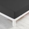 Antracitová napínacia plachta jersey 160x200 cm Jersy – douceur d'intérieur Antracitová napínacia plachta jersey 160x200 cm Jersy – douceur d'intérieur