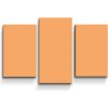 Sablio Obraz - 3-dílný Biele čiarky na oranžovej - 75x50 cm Sablio Obraz - 3-dílný Biele čiarky na oranžovej - 75x50 cm