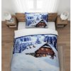 Textilomanie 3D obliečky z mikrosaténu WINTER CHALET, biele Rozmer obliečky: 70 x 90 cm | 140 x 200 cm Textilomanie 3D obliečky z mikrosaténu WINTER CHALET, biele Rozmer obliečky: 70 x 90 cm | 140 x 200 cm