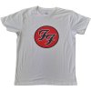Foo Fighters tričko FF Logo Biela L Foo Fighters tričko FF Logo Biela L