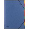 DONAU Doska s gumičkou, kartón, A4, na triedenie dokumentov, 9 dielová,, modrá DONAU Doska s gumičkou, kartón, A4, na triedenie dokumentov, 9 dielová,, modrá