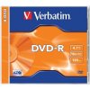 DVD-R disk, AZO, 4,7GB, 16x, 1 ks, klasický obal, VERBATIM DVD-R disk, AZO, 4,7GB, 16x, 1 ks, klasický obal, VERBATIM