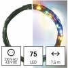 Emos D3AM02 75 LED nano řetěz zelený 7,5 m venkovní i vnitřní multicolor časovač Emos D3AM02 75 LED nano řetěz zelený 7,5 m venkovní i vnitřní multicolor časovač