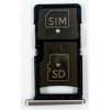 Držiak SIM karty Motorola Moto X Force XT1580 / XT1585 strieborný Držiak SIM karty Motorola Moto X Force XT1580 / XT1585 strieborný