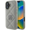 DKNY PU Leather Quilted Stack Logo Zadní Kryt pro iPhone 16 Grey DKNY PU Leather Quilted Stack Logo Zadní Kryt pro iPhone 16 Grey