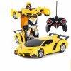mamido Auto Robot Transformers 2v1 na diaľkové ovládanie RC žltý mamido Auto Robot Transformers 2v1 na diaľkové ovládanie RC žltý