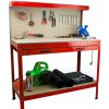 Bituxx Pracovný stôl ponk do dielne 115x55x140 cm Red HD17726 Bituxx Pracovný stôl ponk do dielne 115x55x140 cm Red HD17726