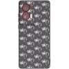 Picasee silikónový čierny obal pre Motorola Edge 50 Fusion - Separ - White On Black Picasee silikónový čierny obal pre Motorola Edge 50 Fusion - Separ - White On Black