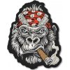 Moto nášivka Smoking Gorilla Red na chrbát Moto nášivka Smoking Gorilla Red na chrbát