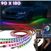 RGB LED osvetlenie podvozku – Bluetooth + diaľkové ovládanie, 90x180 cm RGB LED osvetlenie podvozku – Bluetooth + diaľkové ovládanie, 90x180 cm
