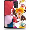 Púzdro Picasee silikónové Samsung Galaxy A13 A135 4G - Meadow čierne