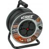 VERKE Predlžovací kábel 3x2,5mm, 40m, na oceľovom bubne, hermetické zásuvky VERKE V70021 VERKE Predlžovací kábel 3x2,5mm, 40m, na oceľovom bubne, hermetické zásuvky VERKE V70021