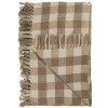 Ib Laursen Bavlnený prehoz Brown Checks 130 x 160 cm Ib Laursen Bavlnený prehoz Brown Checks 130 x 160 cm
