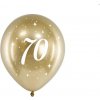 BALÓNIKY latexové chrómové 70. narodeniny zlaté 30cm