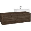 Dreja Umývadlová skriňa STORM SZZ2 120 (umývadlo Kube) - D25 Teak / D25 Teak / Pravé Dreja Umývadlová skriňa STORM SZZ2 120 (umývadlo Kube) - D25 Teak / D25 Teak / Pravé