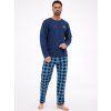 Pánske bavlnené pyžamo Cornette 124/314 North XL tmavo modrá Pánske bavlnené pyžamo Cornette 124/314 North XL tmavo modrá