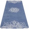 Yate Yoga Mat Přírodní Guma 4 mm VZOR H modrá Yate Yoga Mat Přírodní Guma 4 mm VZOR H modrá