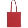 Nákupná taška z RPET polyesteru, červená Nákupná taška z RPET polyesteru, červená