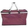 Skladací termo nákupný košík 46 × 27 × 23 cm, hliník a polyester, červený Skladací termo nákupný košík 46 × 27 × 23 cm, hliník a polyester, červený