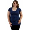 Dojčiaca, tehotenská tunika Anička, kr. rukáv,tmavo modrá Dojčiaca, tehotenská tunika Anička, kr. rukáv,tmavo modrá