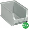Allit Plastové boxy PLUS 3, 150 x 235 x 125 mm, sivé, 24 ks Allit Plastové boxy PLUS 3, 150 x 235 x 125 mm, sivé, 24 ks