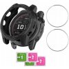 Silikónové puzdro s 2 tvrdenými sklami pre Garmin Fenix 7X/7X Solar, čierne Silikónové puzdro s 2 tvrdenými sklami pre Garmin Fenix 7X/7X Solar, čierne