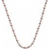 Hot Diamonds Strieborná retiazka Emozioni Silver and Rose Gold Bead CH019