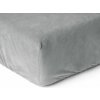 Sleeptime Zamatové prestieradlo šedé Veľkosť: 160x200 Sleeptime Zamatové prestieradlo šedé Veľkosť: 160x200
