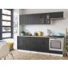 Kuchynská linka BERIZA CHOCO 240cm - Grafit Kuchynská linka BERIZA CHOCO 240cm - Grafit