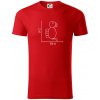 Cat bird diagram - Tričko z organickej bavlny - 2XL ( Červená ) Cat bird diagram - Tričko z organickej bavlny - 2XL ( Červená )