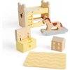Bigjigs Toys Dřevěný nábytek do domečku pro panenky Dětský pokoj Bigjigs Toys Dřevěný nábytek do domečku pro panenky Dětský pokoj
