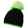 Zimná čiapka CoFEE Glow Fur - čierna-zelená Zimná čiapka CoFEE Glow Fur - čierna-zelená