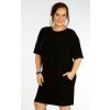Dámske šaty s krátkym rukávom 5F026 LITEX čierna XL Dámske šaty s krátkym rukávom 5F026 LITEX čierna XL